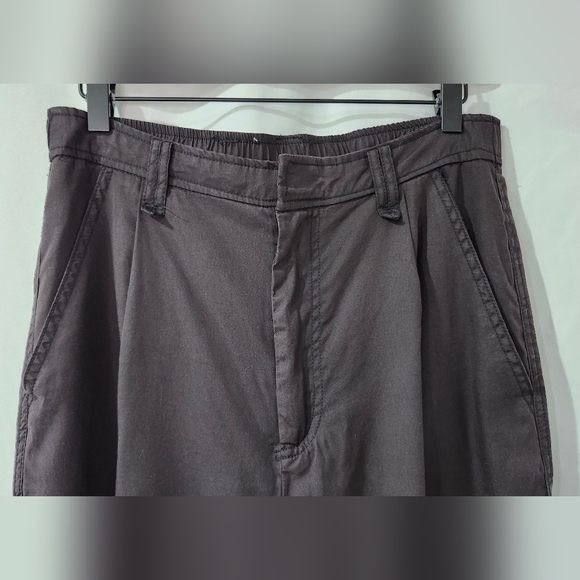 Hunter & Brown Women's Cargo Pant Size Large Dark Brown Straight Leg Gorpcore - Picture 3 of 7